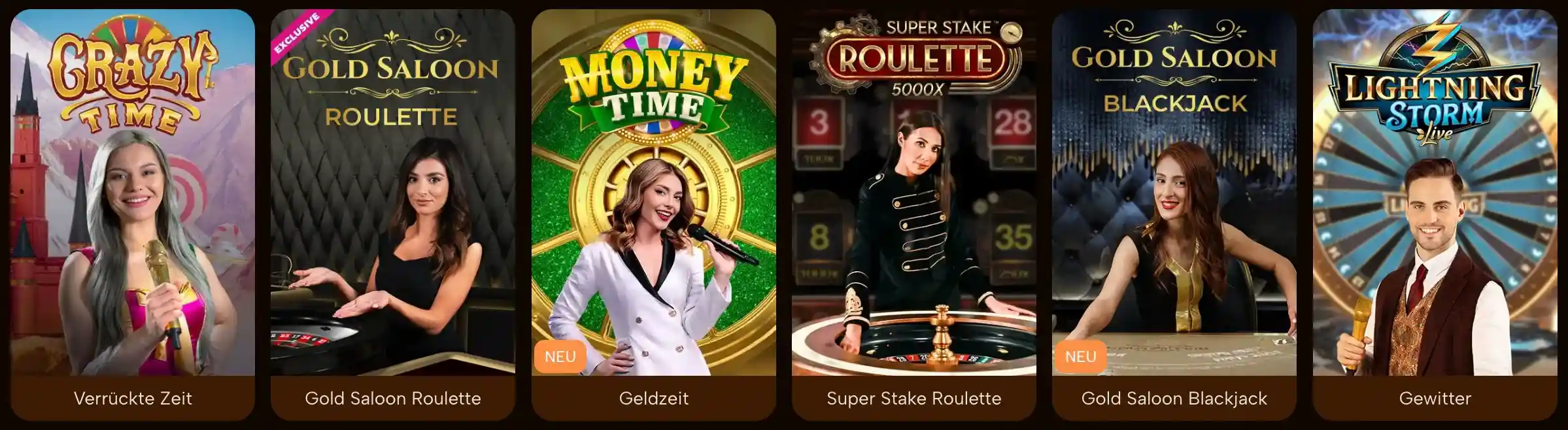 Live Casino mit echten Dealern bei LuckyMinning